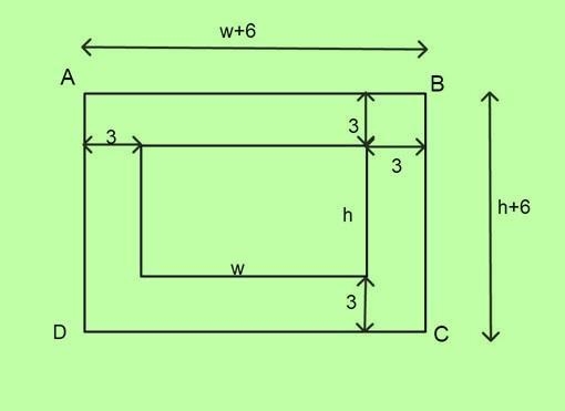 38. A painting without its frame has a width 2.5 times its height, h, in inches. Its-example-1