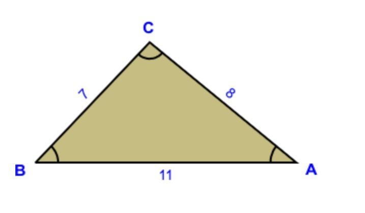 Can 7, 8 and 11 be the sides of a right triangle? Justify your answer-example-1