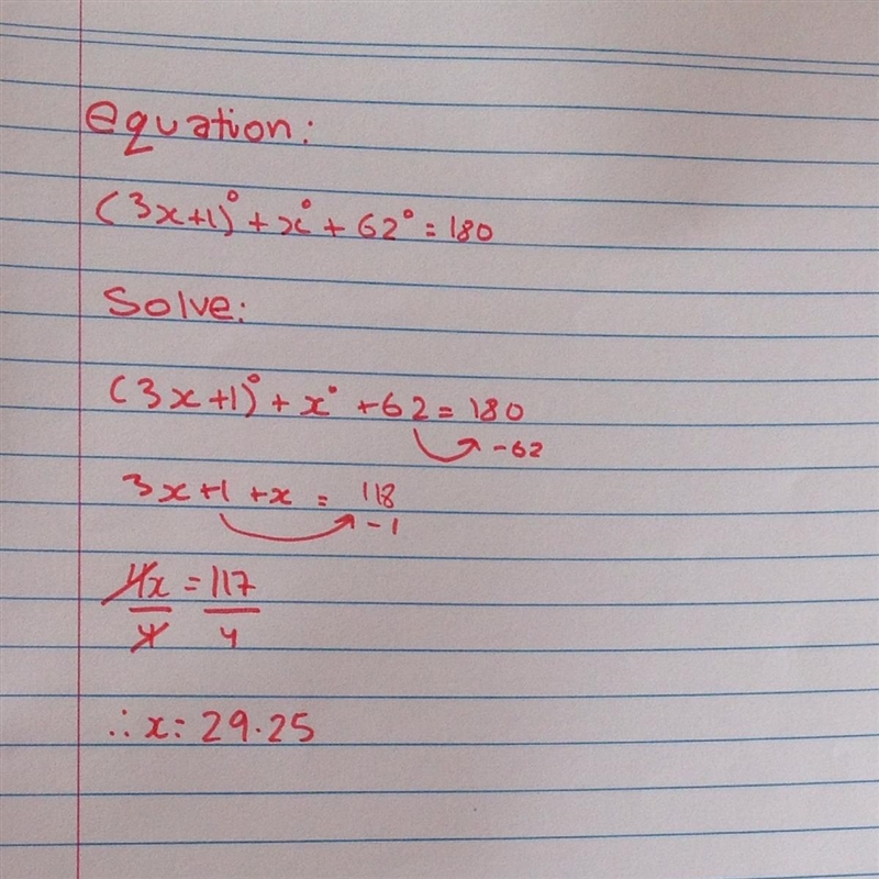 How do i find the value of X (i know 39 is wrong i just accidentally typed it in)-example-1