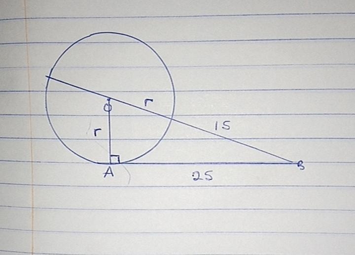 In the figure below, the segment that appears to be tangent to the circle is tangent-example-1