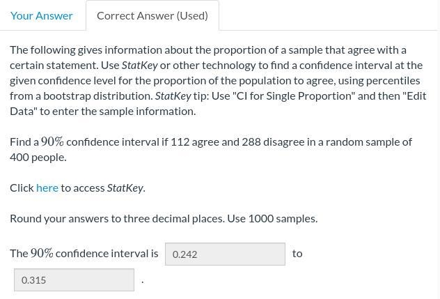 Information about the proportion of a sample that agrees with a certain statement-example-1