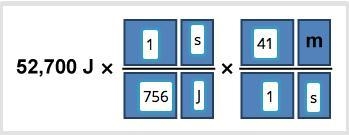 A car travels at a speed of 41 meters/second using 756 joules of energy every second-example-1