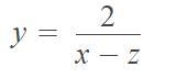 Solve x-2/y = z for y.-example-1