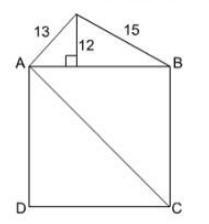 ABCD is a square. The length of each side of the square ABCD is units, and the length-example-1