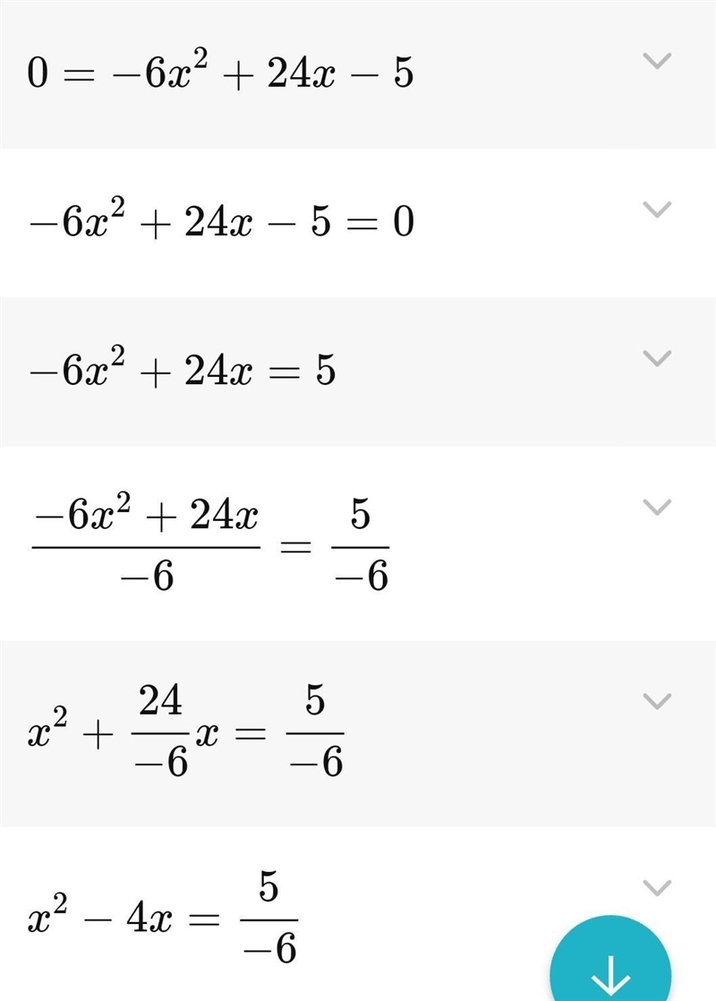 Determine the missing step for solving the quadratic equation by completing the square-example-1