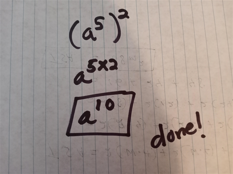 Please help! Write the expression as a power of a: (a^5)2-example-1