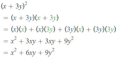 (x+3y)^2 expand and simplify-example-1