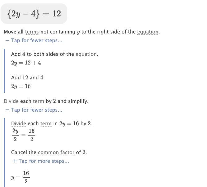 {2y-4}=12 what are the solutions?-example-1