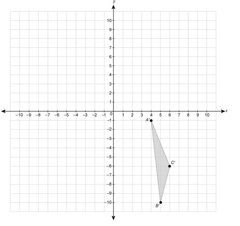 Triangle ABC is rotated to for triangle A'B'C'. The coordinates of point A are (1,4) , the-example-1