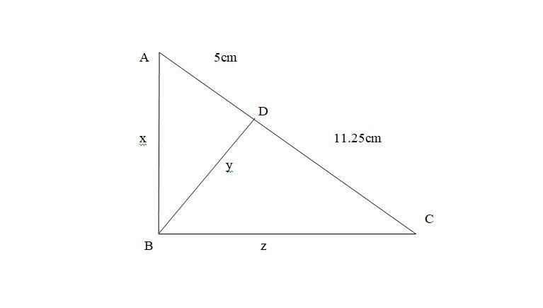 If an altitude is drawn from the right angle of a right triangle to its hypotenuse-example-1