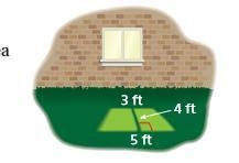 Light shines through window what is the area of a trapezoid shaped region created-example-1