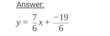 Solve for y 7x-6y=19-example-1