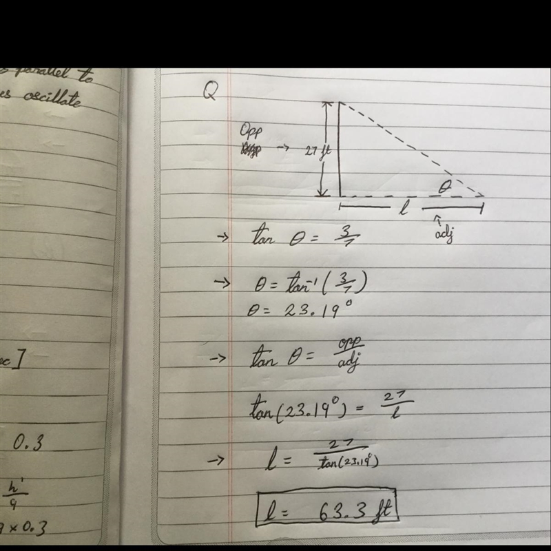 A) 12 ft b) 21 ft c) 63 ft d) 81 ft-example-1