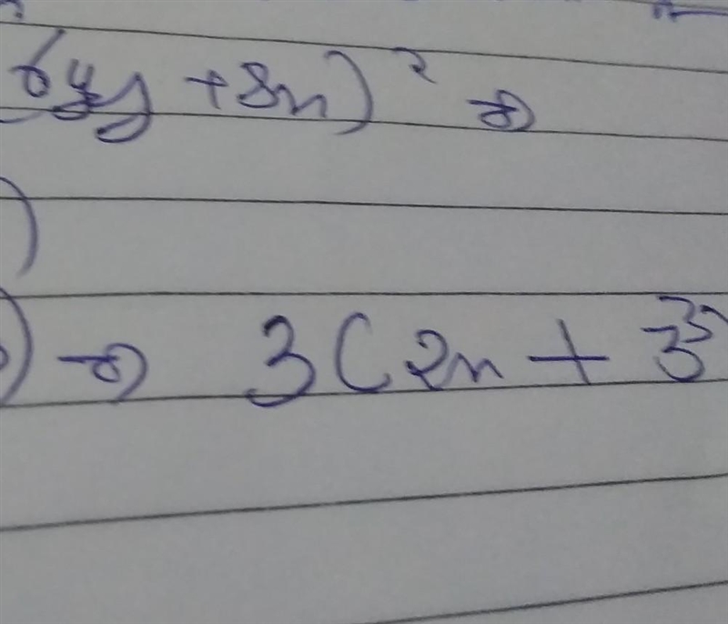 What is 6x + 9^3 factorsied-example-1