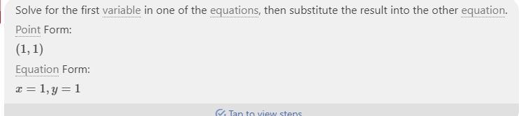 Solve by substitution y=-2x + 3 y=2x-1​-example-1