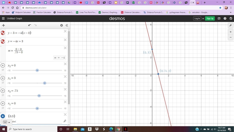 Find the slope y=-4x+3​-example-1