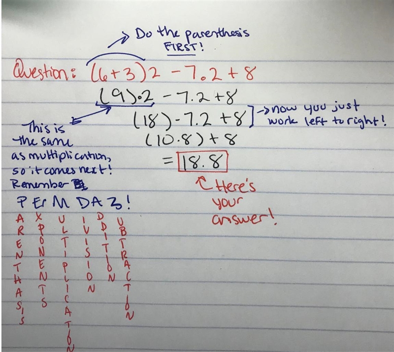 (6 + 3)2 – 7.2 + 8 answer and work!-example-1