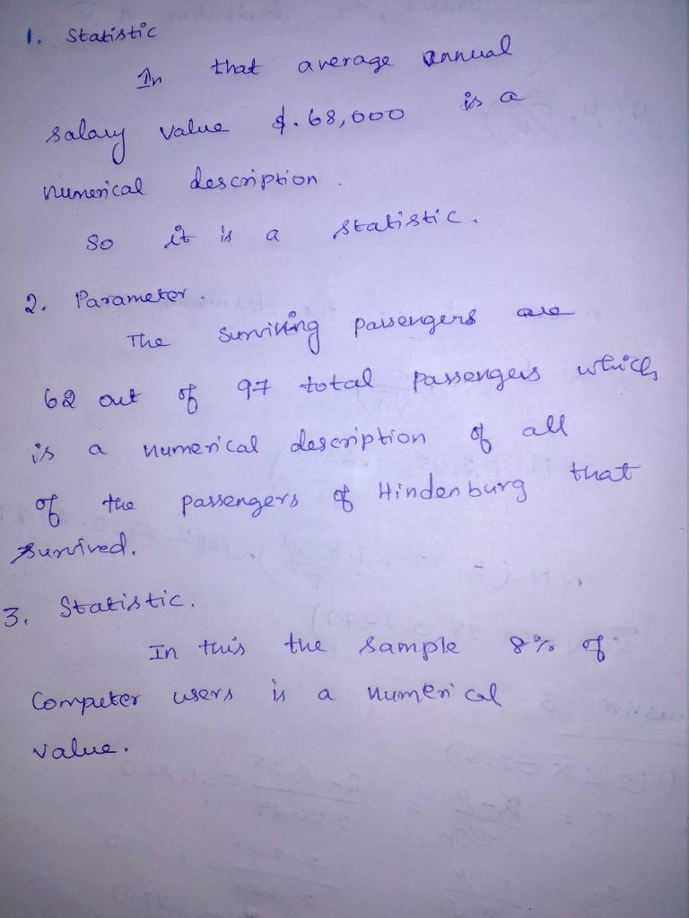 Determine whether the underlined number describes a population parameter or a sample-example-1