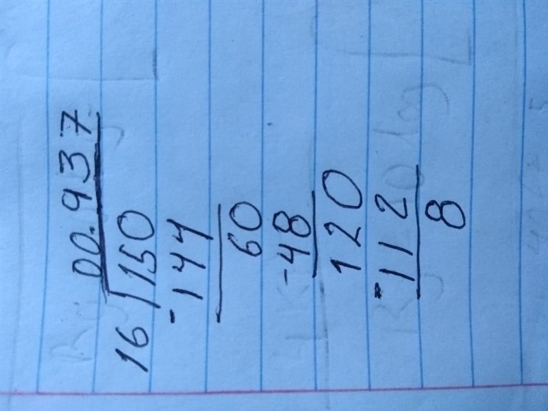 Write the fraction as a division problem write a decimal point and a zero in the dividend-example-1