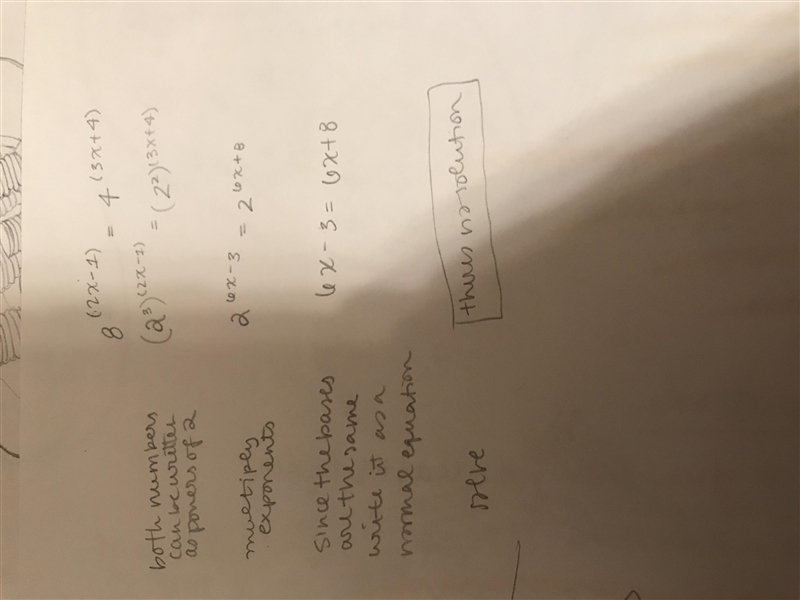 8^(2x-1)=4^(3x+4) PLEASE HELP ME-example-1