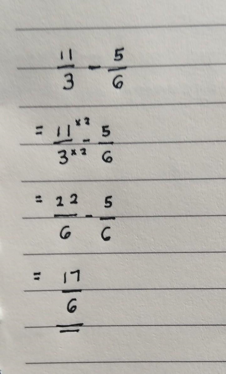 1 1/3 minus 5/6 please help me out-example-1