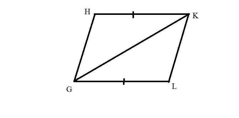 What other information do you need to prove GHK ≅ KLG by SAS? The image is a quadrilateral-example-1