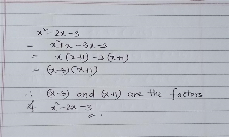 Use tiles Algebra factor​ for X^2-2x-3-example-1