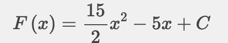 F(x) = 3x + 12x - 5​-example-1