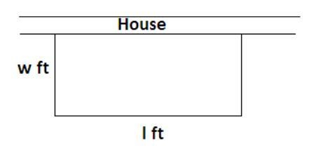 Apel Sinoman has 100 ft of fencing material to enclose a rectangular exercise run-example-1