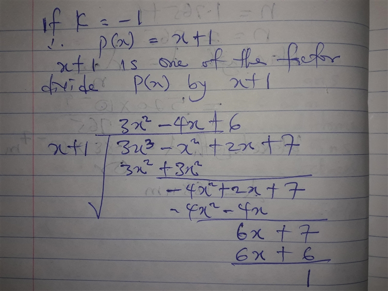 Express the polynomial below in the form P(x) = (x - k) times the quotient plus the-example-1