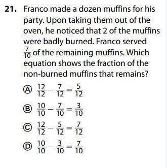 Franco made a dozen muffins for his party. Upon taking them out of the oven, he noticed-example-1