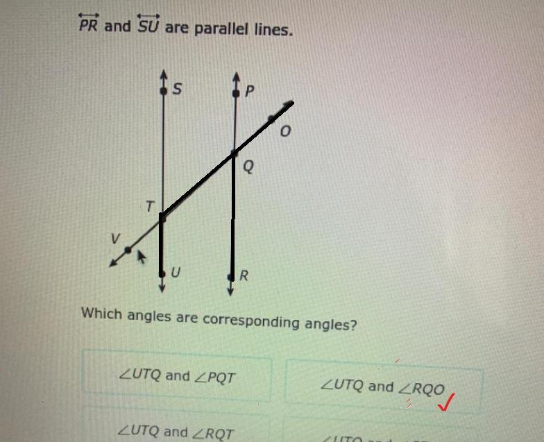 Which angles are corresponding angles?-example-1