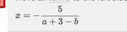 What is x in ax+3x=bx-5-example-1