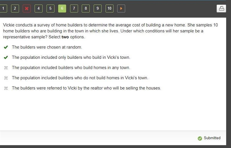 Vickie conducts a survey of home builders to determine the average cost of building-example-1