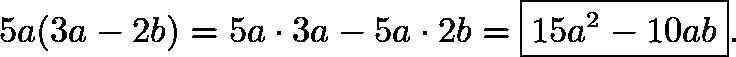 Expand 5a(3a-2b). Thank you!-example-1