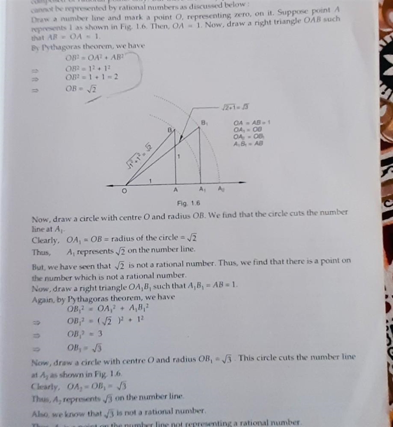 Represent root 3 on the number line​-example-1