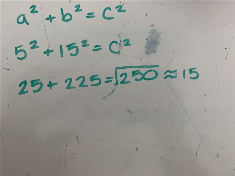 Two sides of a triangle have lengths 5 and 15. Which expression describes the length-example-1