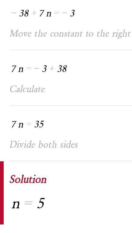 4+7(n-6)=-3 I forgot the process to answer-example-2