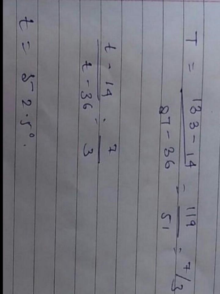 likewise 133 degree is equal to 87 degree in the second at what temperature will both-example-1