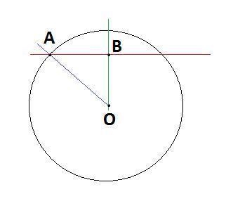 How far is a chord of length 8 cm from the centre of a circle of radius 5 cm-example-1