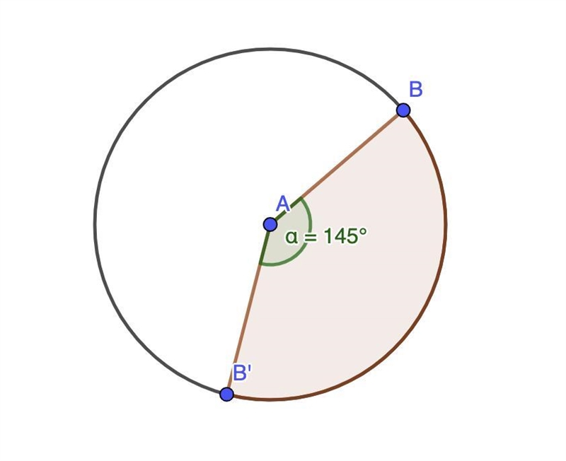 A sector of a circle has a central angle of 145°. Find the area of the sector if the-example-1