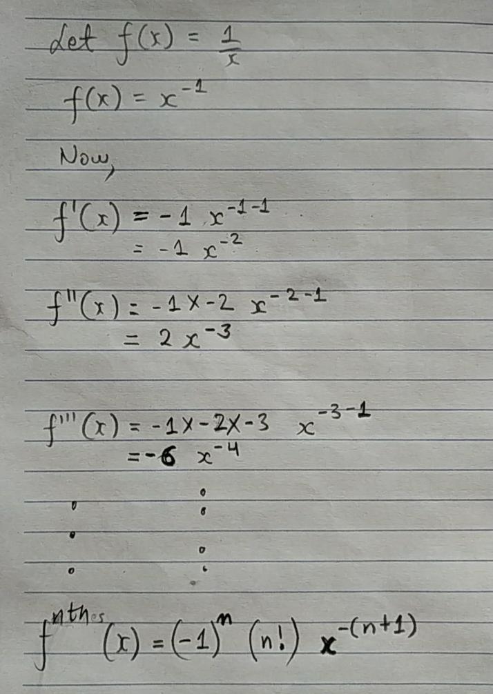 What is the nth derivative of 1/x?-example-1