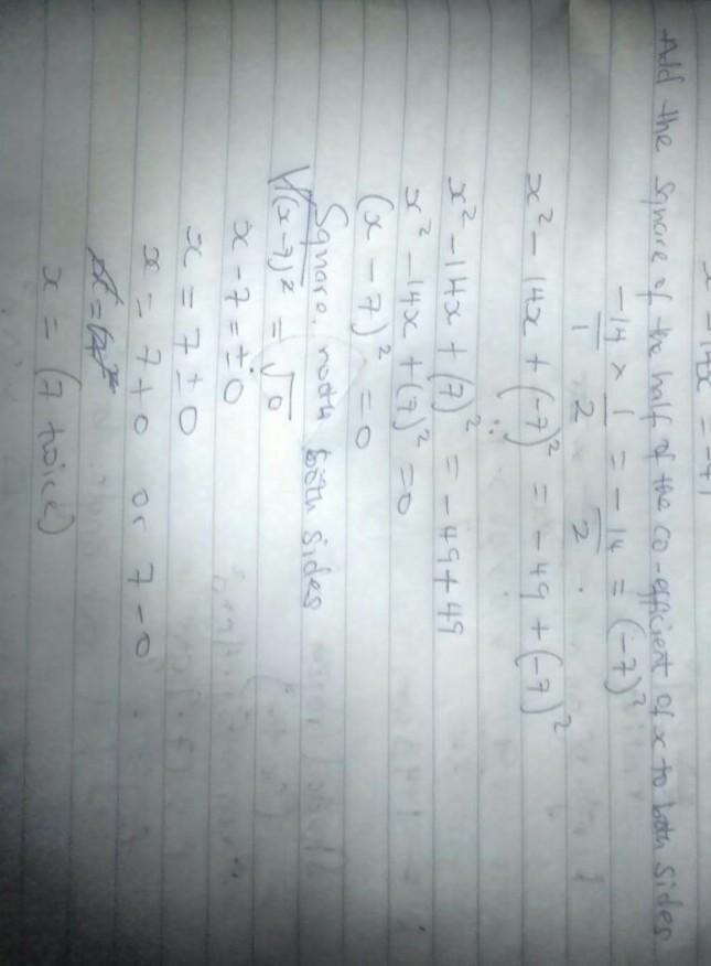 Rewrite the equation by completing the square. x^{2}-14x+49 = 0 please help!!!!!!!!!!!!!!!!!!! 74 points-example-1