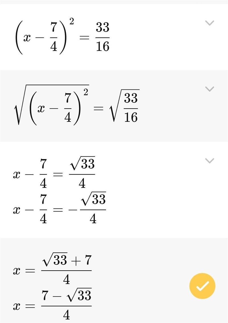 Solving the Quadratic equations by completing the square: 2x^2-7x+2=0-example-3