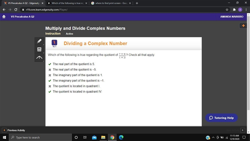 Which of the following is true regarding the quotient of 7 + 91? Check all that apply-example-1