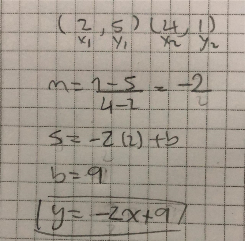 Misty correctly determined the equation of the linear function represented by the-example-1