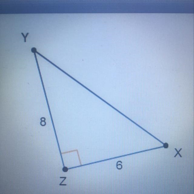 use the diagram of triangle XYZ to answer the questions. what is the length of side-example-1