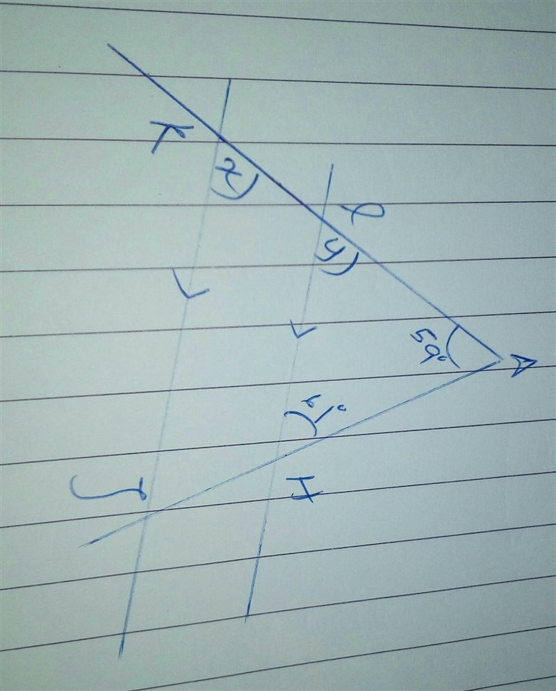 In the following diagram, HI is parallel to JK. What is the measure of x?-example-1