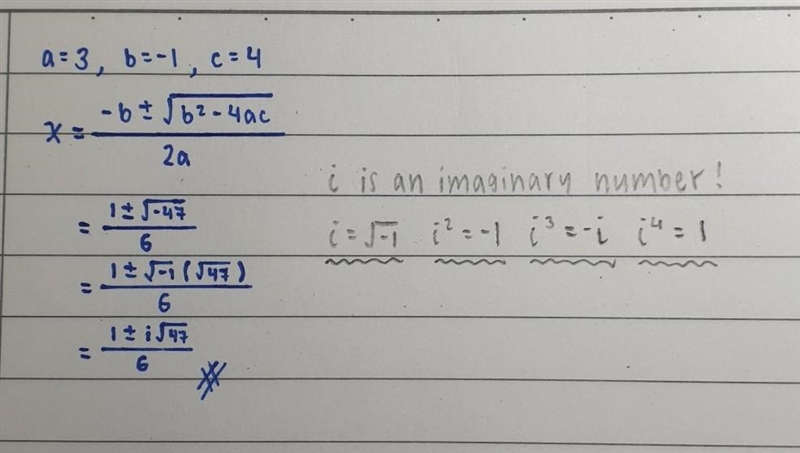 What are the solutions of 3x? - x +4- 0 ? please awnser this ASAP i will award 20 POINTS-example-1