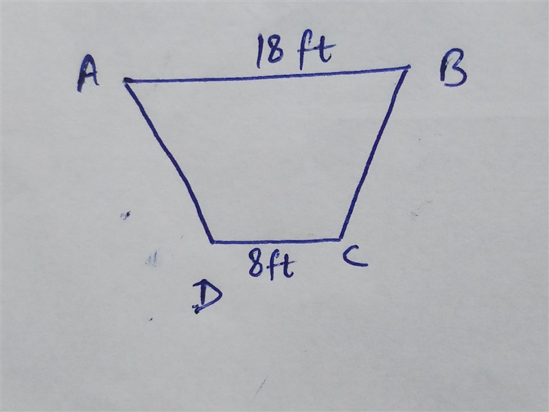 The cross section of a water trough is shaped like a trapezoid. The bases of the trapezoid-example-1